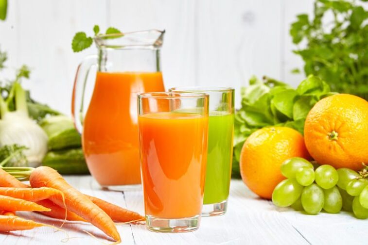 Natural juices are effective helpers in the fight against chronic prostatitis. 